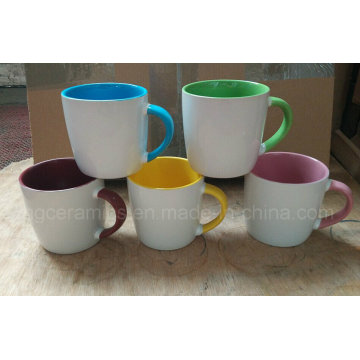 13oz Ceramic Mugs, 3 Tone Coffee Mug